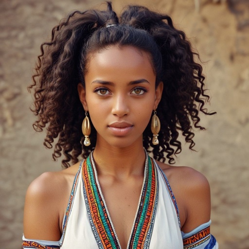  Ethiopian Girl Hairstyle Beautiful Gorgeous AI Girls